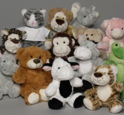 Plush toys with t-shirts